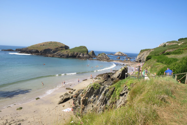 El pueblo de Porcía y su playa